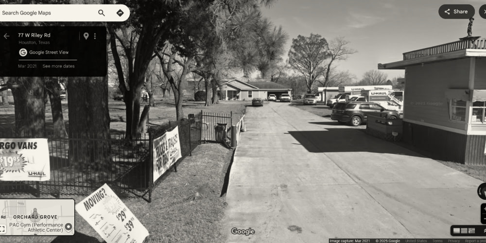 Just as well Roy Owens et al have plenty of UHaul vehicles to empty the property at 77 Riley Road, Houston, TX 77047.
