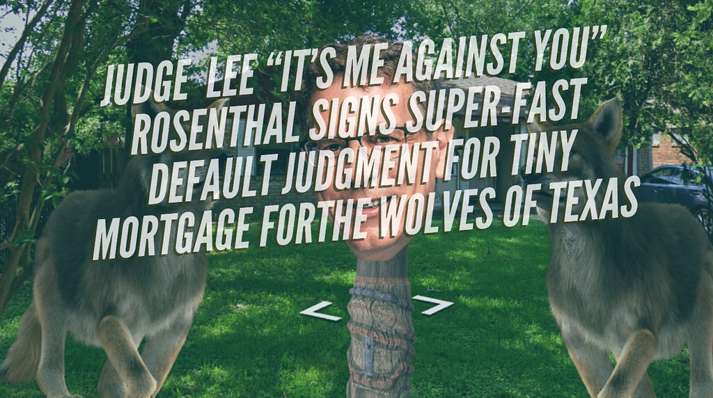 Rodney Washington and David Washington have the Wolves of Foreclosure, representing straw man DBNTCO aimin' to foreclose.