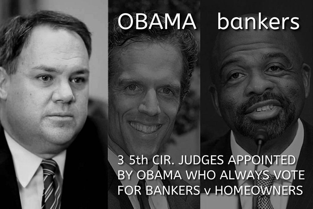 Gregg Costa: For a lawyer and Judge that was probably the closest to the mortgage fraud by all the lenders post Great Recession, due to his position as fraud prosecutor, it's clear and obvious the rulings for the Banks and Financial Institutions are based on a cover up of the mortgage scams and frauds perpetrated against homeowners which he audited.  Conclusion: Ethically immoral.