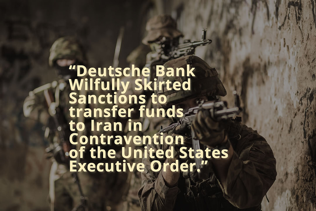 Deutsche Bank found an illegal way to subvert this regulatory scheme .By strategically removing names or otherwise hiding the existence of potentially sanctioned counter-parties to U.S. dollar-clearing transactions, Deutsche Bank avoided the U-Turn exemption’s transparency requirements and thus the additional regulatory scrutiny called for by the U.S. sanctions.