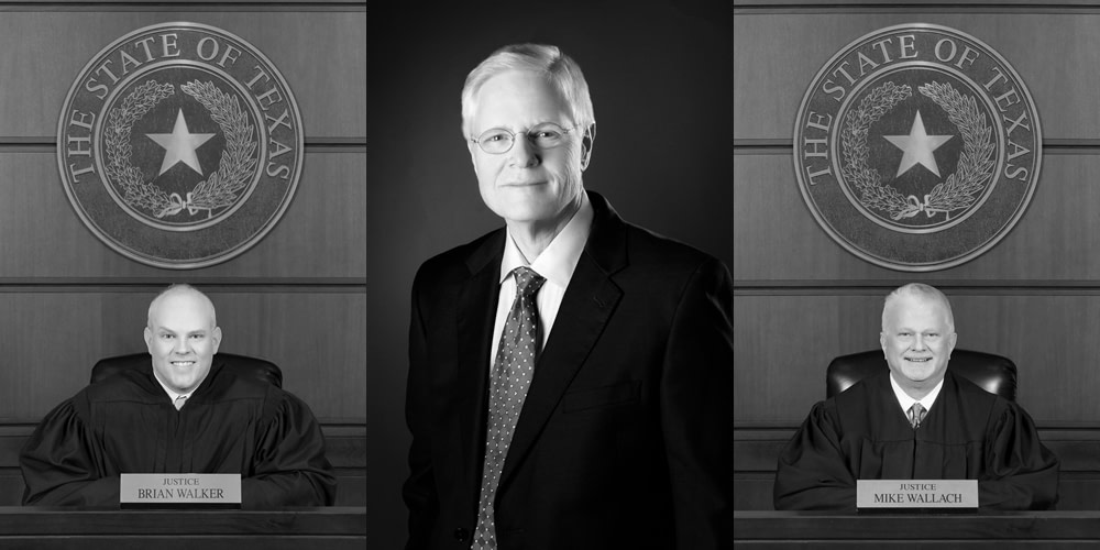 Justice Brian Walker, Justice Mike Wallach and Justice Dabney Bassel of the Second Court of Appeals in Texas should recuse from the appeal.