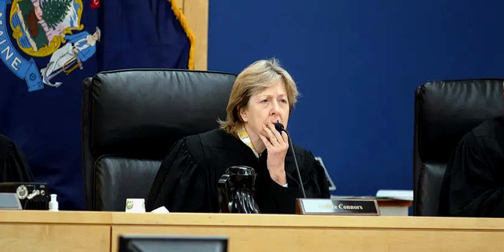 Maine Supreme Justice Catherine Connor was a Pierce Atwood attorney in 2017 who represented and filed appellate brief for Bank of America.