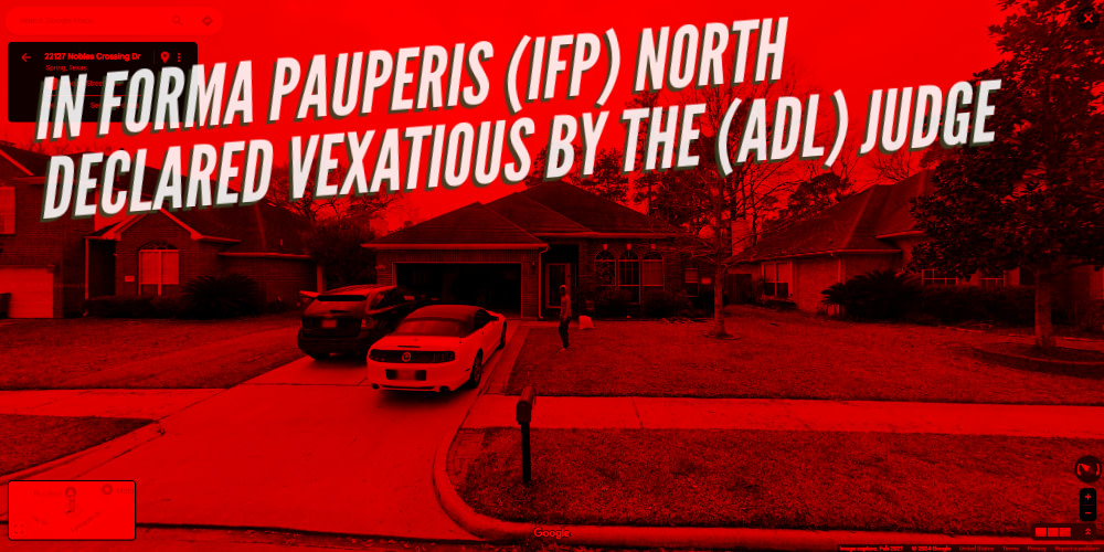 In forma pauperis (IFP) abuse goes unchecked in Harris County District Court as North files 8 lawsuits in one day, all granted.