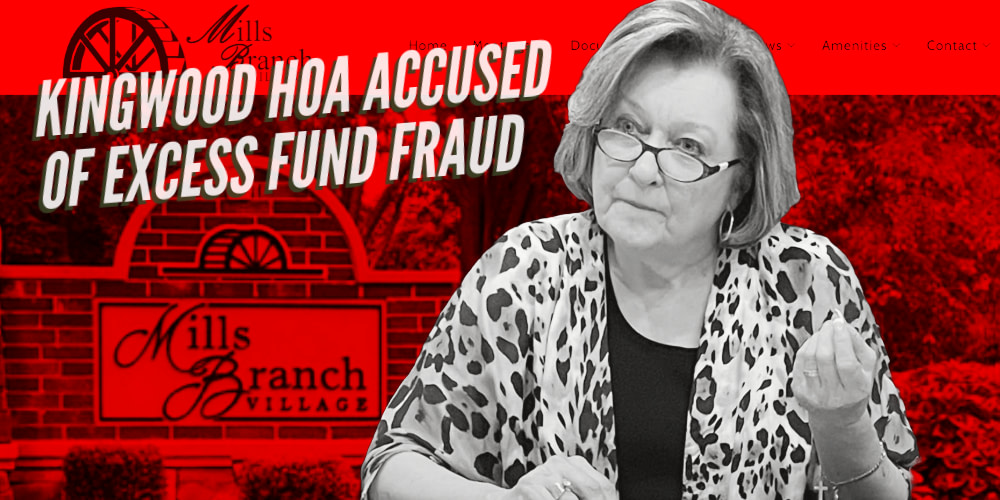 Despite a budget surplus, Kingwood Service Assoc. claims that excess funds are still needed, denying Mills Branch significant unspent amounts