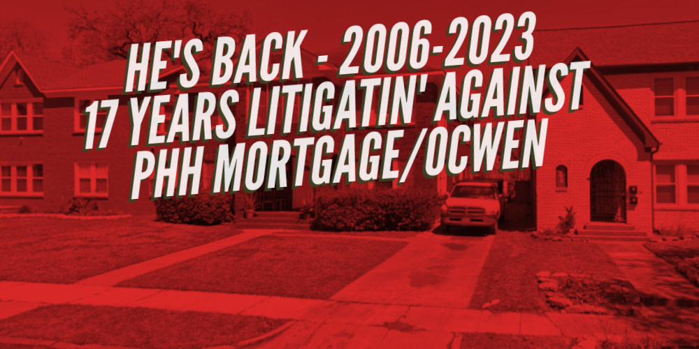 In 2006, Underwood's home was sold for $17k at foreclosure auction. He's been litigating for a total of 17 years. Now he's back.