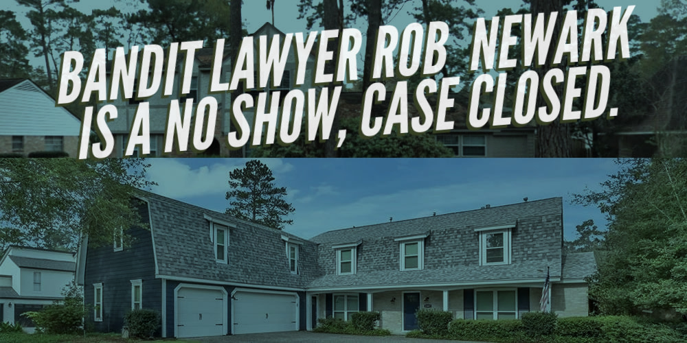 Brett Grabner is listed as owner of Grabner Land Co and Leisure Getaways. He's retained Bandit Robbin' Newark as lawyer in this land dispute.